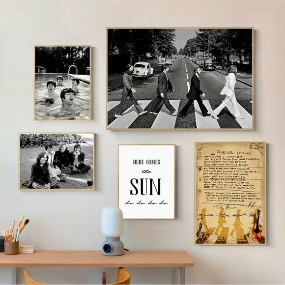 Abbey Road The Beatles collectible B&W Photography Picture Prints Wall Art Decor - Picture 4 of 9